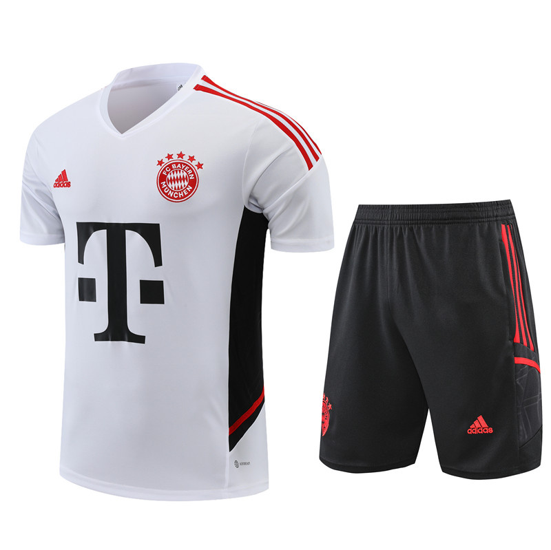 AAA Quality Bayern Munich 22/23 White/Black Training Kit Jerseys